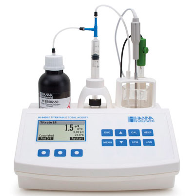 HI84502微電腦總酸度滴定儀-pH/mV測(cè)定儀【葡萄酒行業(yè)】